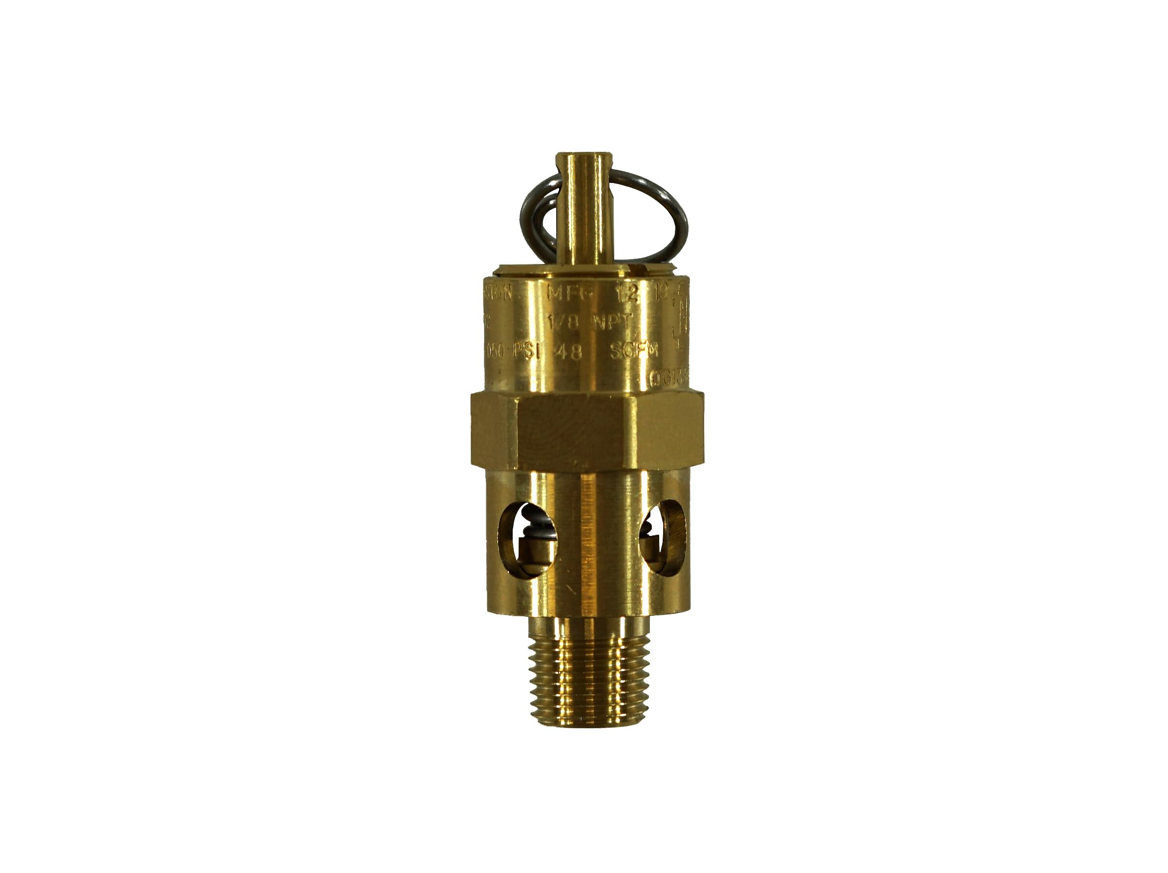 Kingston 1/8” NPT Brass Soft Seat Industrial Pressure Relief Valve